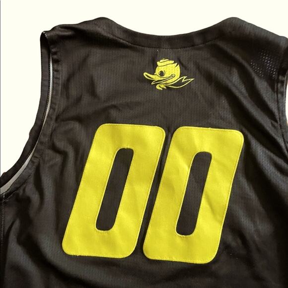 NWT NIKE Oregon Ducks Basketball #00 JERSEY Mens M Black Mesh Sports Workout Gym - Picture 3 of 4